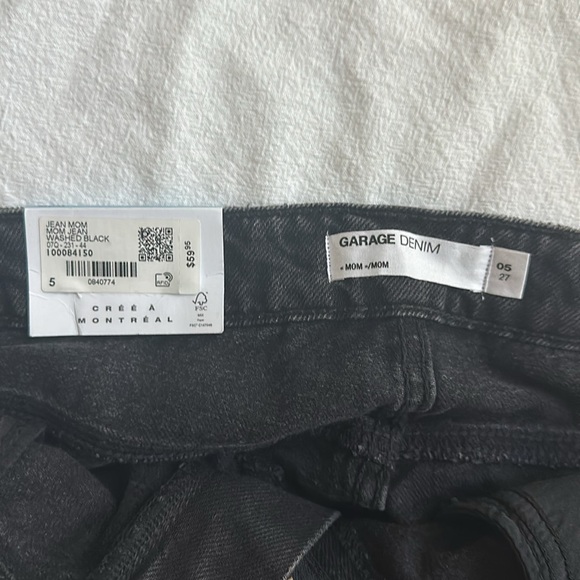 BNWT Garage Black mom jeans size 27 - Picture 3 of 3